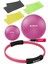 Pilates Seti - Pilates Çemberi, 65 cm & 20 cm Pilates Topu, Pompa ve 3'lü Pilates Bandı ile Evde 1