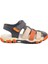Lacivert Turuncu Cırtlı Erkek Çocuk Spor Sandalet 173101 P 1