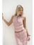 Sofi Transparan Pembe Crop Etek Takım 1
