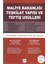 Maliye Bakanlığı Teşkilat Yapısı ve Teftiş Usulleri 1
