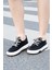 Kadın Sneaker Bağcıklı Keten Spor Ayakkabı Rotvi 4