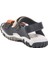 Lacivert Turuncu Cırtlı Erkek Çocuk Spor Sandalet 173110 P 4