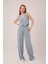 Fh Fashionhere Kırçıllı Desen Mavi Takım 1