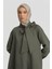 Yakası Fiyonklu Reglan Kollu Kap 25Y7811 Haki 2
