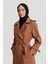 Omuzları Apoletli Toka Detaylı Kap 24K7125 Camel 2