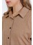 Camel Oversize Keten Alt Üst Takım 6622 4