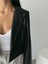 Fh Fashionhere Deri Crop Ceket Tek Düğme - Siyah 3