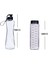 2li Cam Matara Seti 750 ml Cam Su Matarası 550 cc Ölçekli Cam Su Matarası Cam Suluk,waterfresh 2