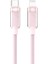 Transparent Type-C To Lightning 1.2 Metre Pembe 1
