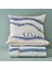 %100 Pamuk Saten Marine King Size Nevresim Seti Mavi-Beyaz (240X220 Cm) 3