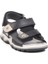 Lacivert Kırmızı Cırtlı Erkek Çocuk Spor Sandalet 173110 B 3
