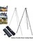 Mavi Stil Ortable Açık Kamp Tripod Katlanır Kamp Ateşi Tencere Izgara Tencere Asılı Kanca Raf (Yurt Dışından) 2