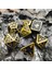 NO.336 Stili Yeni Stil Galaxy Metal D&d Zar, Metal Dnd Zar, Çokyüzlü Metal Zar Seti, Rol Yapma Oyunu Için Mtg Pathfinder (Yurt Dışından) 5