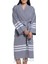 Bala Sultan Işlemeli Kimono Yaka Bornoz Koyu Gri 1