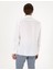 Erkek Beyaz %100 Keten Regular Fit Uzunkollu Gömlek 50303293-VR013 5