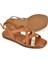 , Kadın Hakiki Deri Sandalet 1511032Z11501 Taba 4