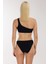 5711 Siyah Tek Omuz Bikini Takımı 4
