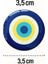 Nazar Boncuk Modeli Yuvarlak Etiket Damla Sticker 3.5 cm 2