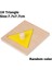 Ahşap Montessori 3D Geometrik Board Çocuklar Erken Eğitim Şekil Renk Biliş Toys Anaokulu Öğretim Yardımları Hediyeler Ddj Renk: 1h Üçgen (Yurt Dışından) 1