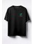 Squid Game 2 - Mingle Game Song 'round And Round' Baskılı Unisex Oversize T-Shirt Siyah 1