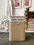 Beige Hasır 2 Bölmeli Çamaşır Sepeti (Yükseklik 60CM) 1