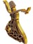 Kutulu Semazen Model Hediyelik Metal Biblo Gold Rengi 2