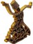 Kutulu Semazen Model Hediyelik Metal Biblo Gold Rengi 3