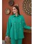 Fh Fashionhere Yeşil Gömleği Taşlı Fitilli Takım 3