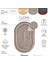 Glenn 616 Renkli Oval Halı Paspas Örgü Hasır Kilim Yolluk Dekoratif Mutfak Balkon Banyo Halısı 2