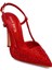 Dire Kırmızı Süet Kadın Stiletto & Abiye 3