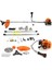 Benzinli Ot Çalı Biçme 4.2kwa 6 Hp 9600 Dk Silindir Hacmi 62CC 40 Diş Bıçak (Testere) 2