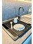 Lavabo Üstü Katlanabilen Nihale Bulaşıklık Paslanmaz Aluminyum - Siyah 2