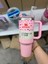 Quencher Pipetli Termos 1,18 L Pembe Kalp 1