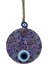 Mandala Desen Mavi Mor Nazar Boncuklu Füzyon Cam El Işçiliği 12 cm Duvar Süsü Nazarlık Hediyelik Eşya 5