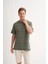 Bisiklet Yaka Regular Fit Örme Tişört 4123 1