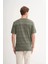 Bisiklet Yaka Regular Fit Örme Tişört 4123 4