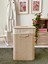 Beige Hasır Dikdörtgen Çamaşır Sepeti (Yükseklik 60CM) 1