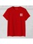 Unisex Üç Çizgi Baskılı Yeni Sezon Pamuklu Oversize Tshirt 1