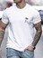 Unisex Yeni Sezon Oversize Palmiye Baskılı Pamuklu Tshirt 2