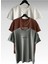 Yeni Sezon Brooklyn Baskılı 3’lü Paket Oversize Tshirt Beyaz-Kahve-Gri 1