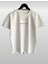 Yeni Sezon Brooklyn Baskılı 3’lü Paket Oversize Tshirt Beyaz-Kahve-Gri 3