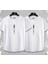 Unisex Dikey Baskılı Oval Kesim 2’li Set Kombin 1