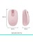 M196 Bluetooth Kablosuz Kompakt Pc ve Mac ile Uyumlu Mouse - Pembe 7
