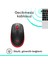 M191 Büyük Boy USB Alıcılı 1000 DPI Kablosuz Mouse - Kırmızı 3