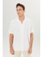 Pamuklu Keten Oversize Fit Bol Kesim Hawai Yaka Gömlek 3