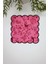 Jolie Flowers Pink Dallar ve Kuşlar Tasarımlı Nakış Kenar Kumaş Kokteyl Peçetesi 1 Adet 1