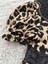 Leopar Desenli Bebek Yakalı Kız Elbise 3