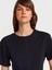31874 Yırtmaç Detaylı T-Shirt-Siyah 2