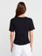 31874 Yırtmaç Detaylı T-Shirt-Siyah 4