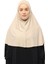 Hazır Türban Peçeli Pratik Eşarp Tesettür Nikaplı Hijab - Namaz Örtüsü Sufle (Xl) -Kum Beji 1